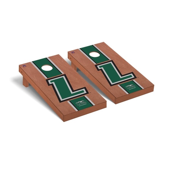 slide 2 of 5, Loyola Maryland Greyhounds Rosewood Cornhole Board Set