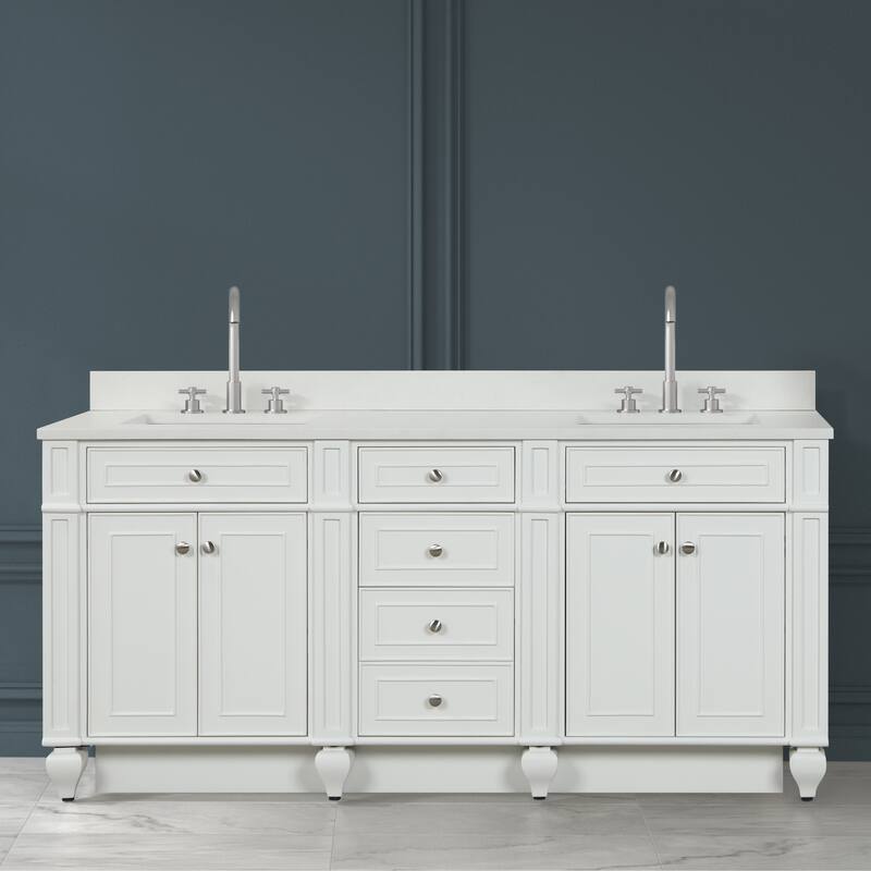 Winston 72" Double Vanity in White