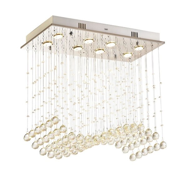 Maxax 8 - Light Unique Tiered Chandelier with Crystal