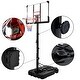 preview thumbnail 5 of 7, Portable Basketball Hoop Adjustable Height From 6.6 to 10 ft