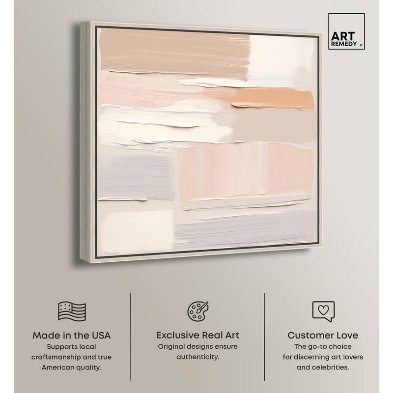 Roseate Cream Tones III Canvas by Art Remedy