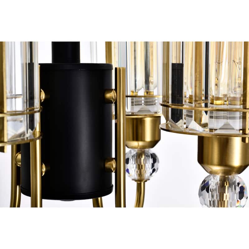 Sirita 16 Inch Modern Glam Pendant Crystal Chandelier 4-Light