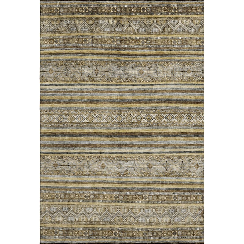 Premium Washable Super Soft Global Stripes Mayfield Rug