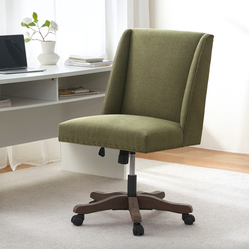 Huimo Home Office Desk Chair with Wheels, 360° Swivel