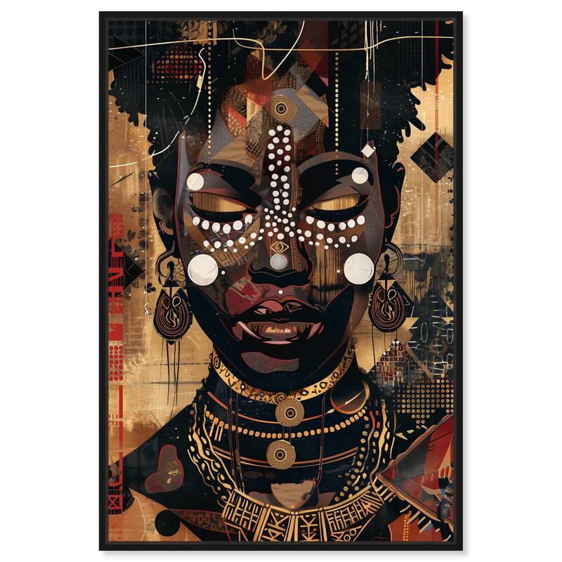 In Golden Accents Canvas by Art Remedy - 16" x 24" - Black