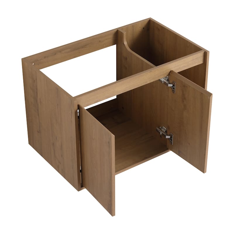 ARTCHIRLY 24/30 Inch Bathroom Vanity with Sink, Floating Bathroom Vanity with Soft Close Door and Shelf