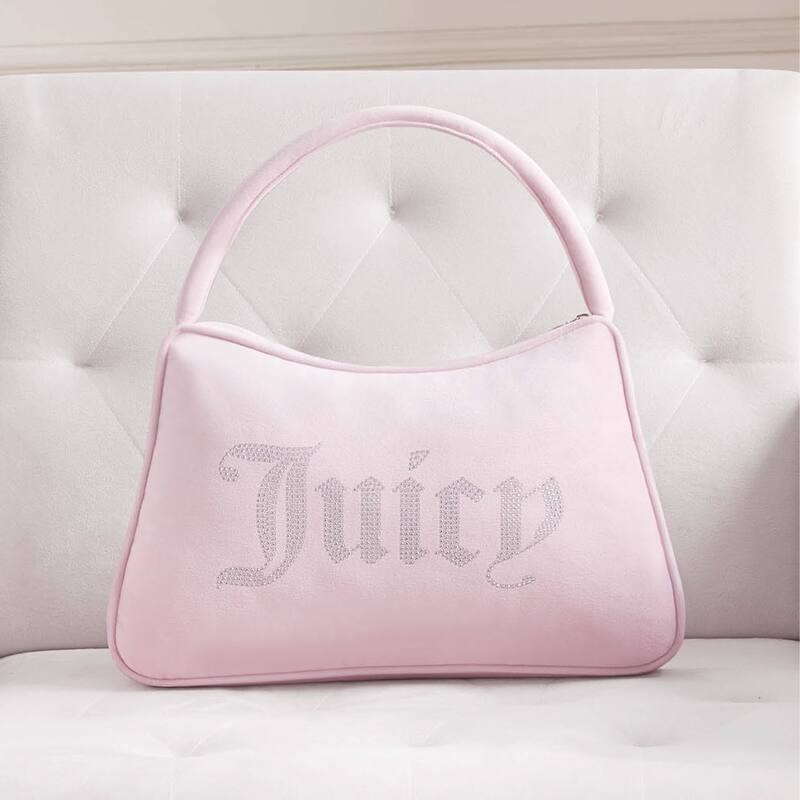 Juicy Couture Purse Pillow Decorative 1-Piece - Light Pink - 10" x 16"