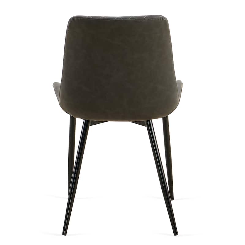 Dining Chairs Set of 2 Armless Side Chair with Metal Legs