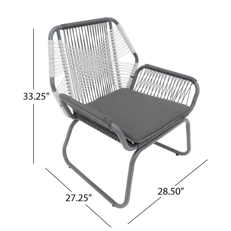 Exquisite Rattan Club Chair - Gray