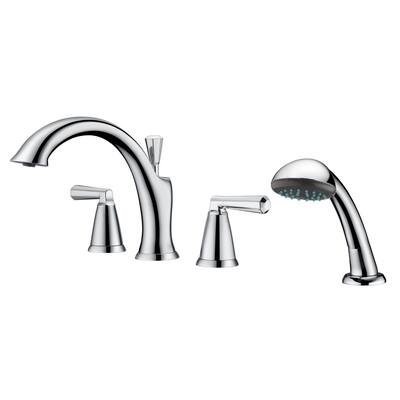 Ultra Faucets Z Collection Two-Handle Roman Tub Faucet With Hand-Shower