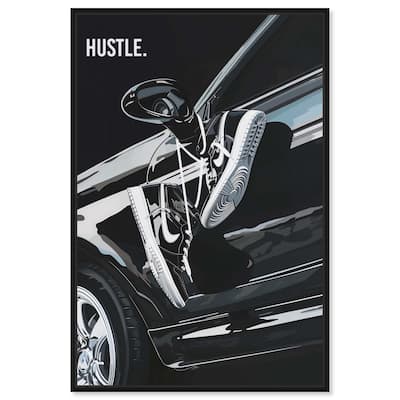Sneaker Lace Car Canvas by Art Remedy