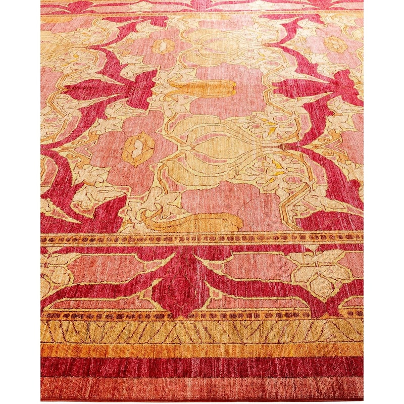 Contemporary Overdyed Wool Hand Knotted Area Rug - 8' 10" x 11' 10"