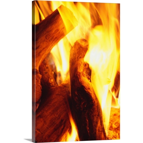 "Fire burning" Canvas Wall Art