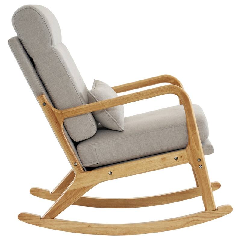39.37'' W High-Back Dual-Use Upholstered Rocking Chair/Accent Chair
