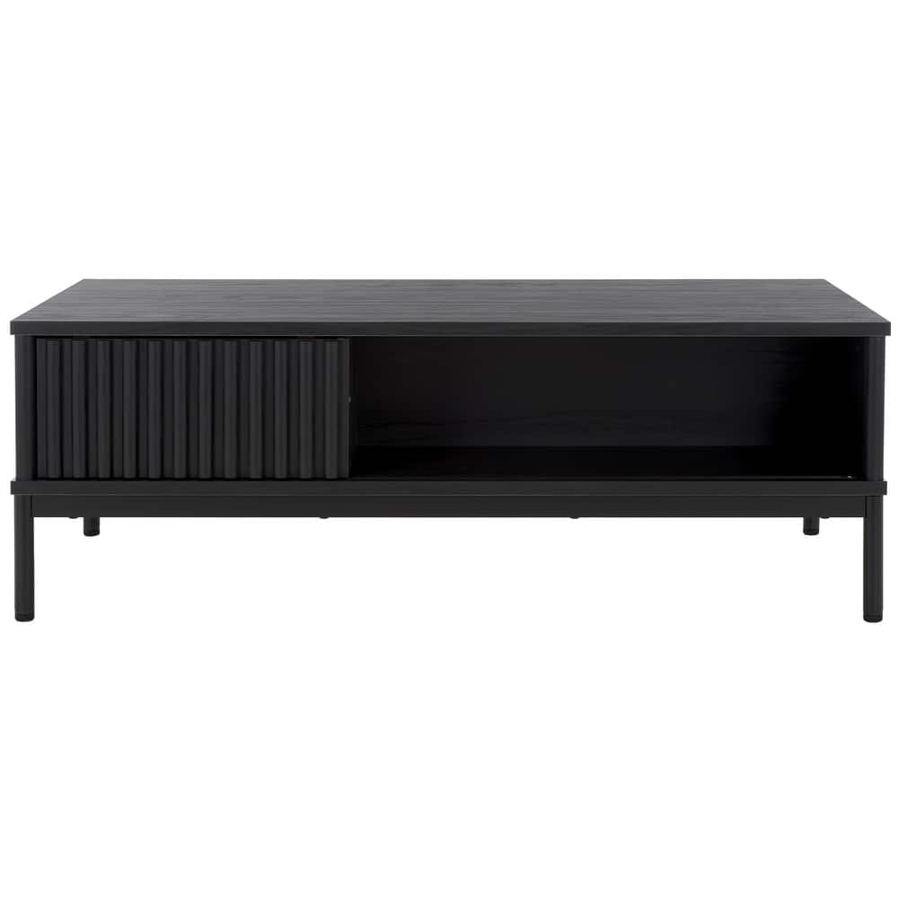 SAFAVIEH Tamayo 2-Door Storage Coffee Table - 43.7 In. W x 21.5 In. D x 15.4 In. H - 44Wx21Dx15H