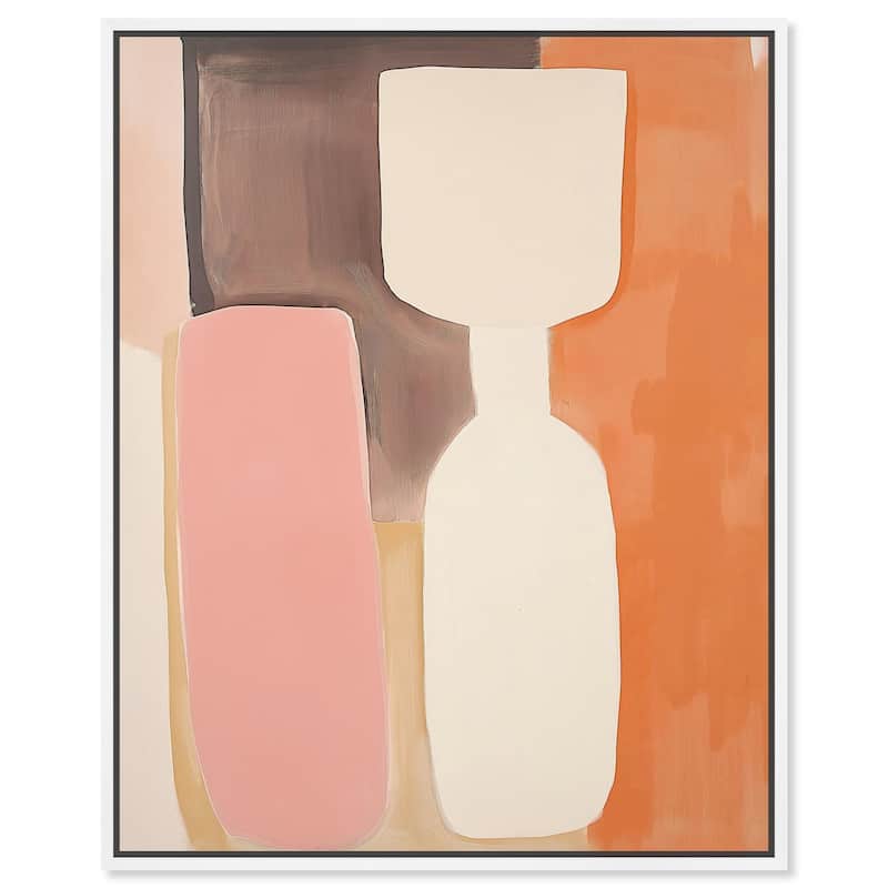 Peach Echoes I Canvas by Art Remedy - 16" x 20" - White