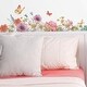 preview thumbnail 2 of 3, Purple & Blue & Pink Lisa Audit Garden Bouquet Wall Decals