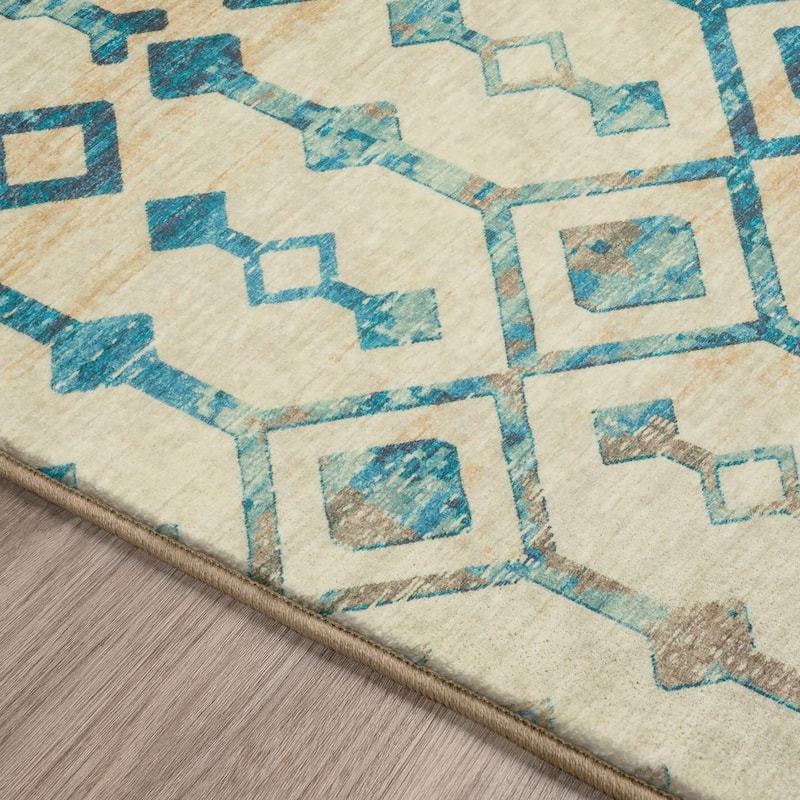 Indoor/ Outdoor Addison Bravado Morroccan Washable Area Rug