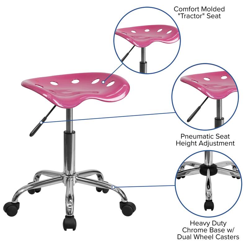 Vibrant Colored Tractor Stool