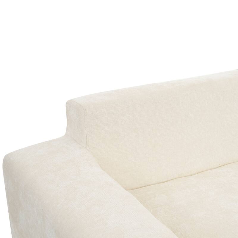 Christopher Knight Home - Cami 140.5" Chenille Upholstered U-shaped Modular Compressed Sectional Sofa with Pillows