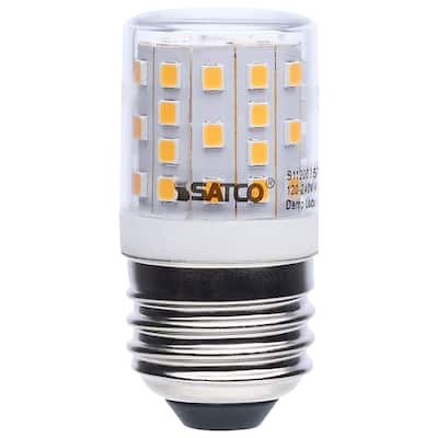 3.5 Watt T14 LED 3000K CCT Medium Base Clear Finish Appliance Lamp - White