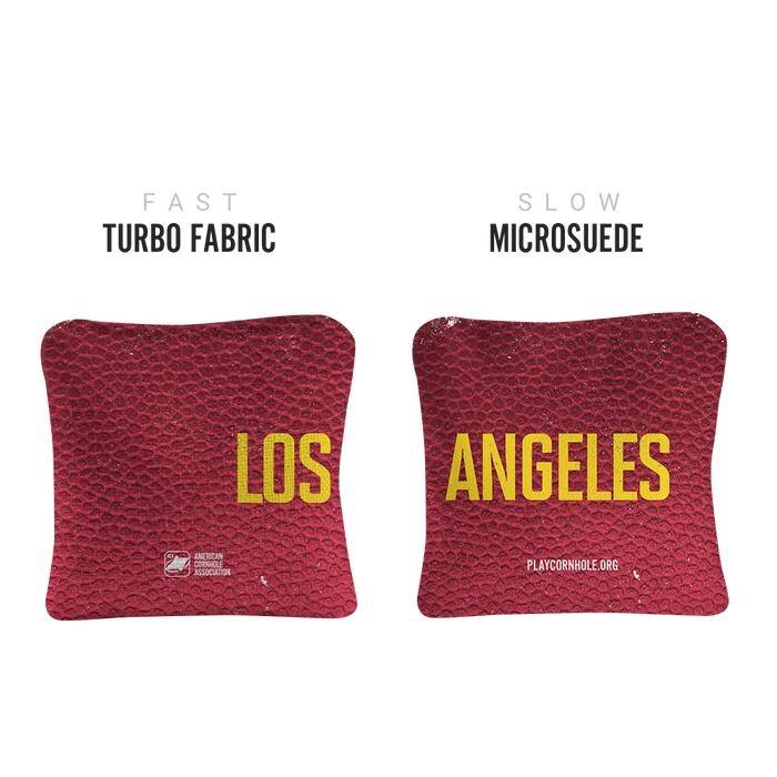 Los Angeles Maroon Dual Sided Cornhole Bags