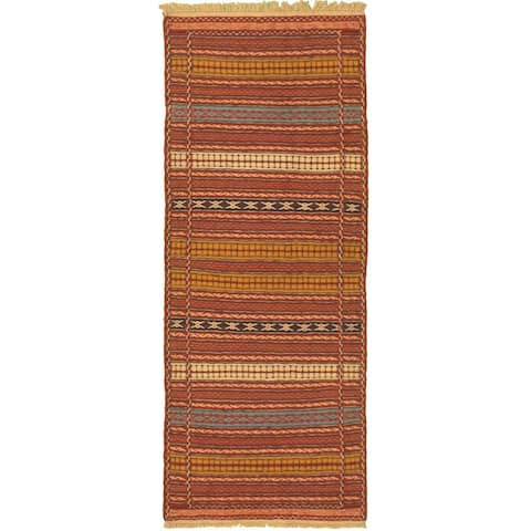 Flat-weave Ottoman Kashkoli Red Wool Sumak