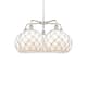 Option Polished Nickel / White Glass with White Rope