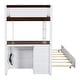 preview thumbnail 8 of 34, Classic Elegant Twin Over Twin Bunk Bed with Twin size Trundle, Storage and Desk