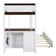 preview thumbnail 14 of 53, Twin-over-Twin Bunk Bed with Twin size Trundle, Storage and Desk,