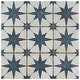 preview thumbnail 5 of 15, Merola Tile Harmonia Kings Star Blue 13" x 13" Ceramic Floor and Wall Tile