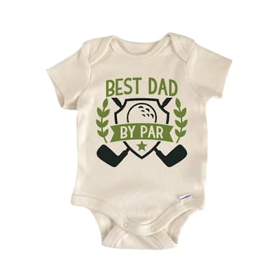 Best Dad By Par Father's Day Golf - Baby Boy Girl Clothes Bodysuit Funny Cute