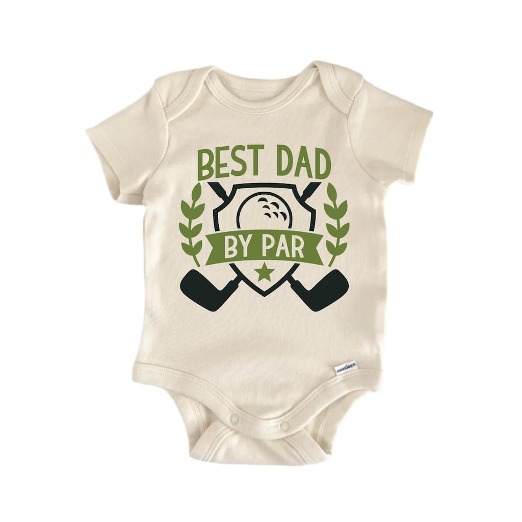 Best Dad By Par Father's Day Golf - Baby Boy Girl Clothes Bodysuit Funny Cute
