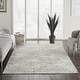 preview thumbnail 54 of 53, Nourison Damask Distressed Contemporary Area Rug 6' x 9' - Ivory - Runner/Rectangle