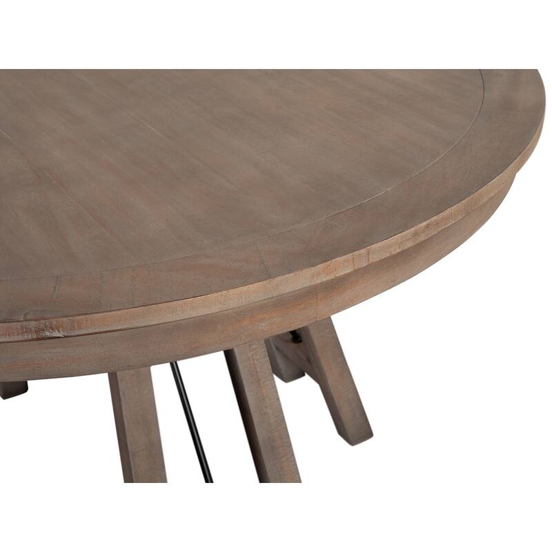 Magnussen Home Paxton Place Dovetail Grey 52" Round Dining Table - 52''W x 52''D x 30''H