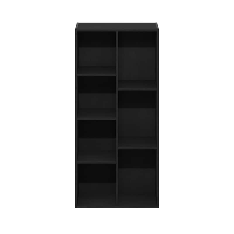 Furinno Luder 7-Cube Reversible Open Shelf, Blackwood - Blackwood