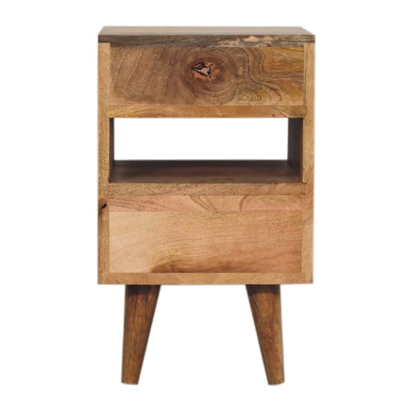 Artisan Furniture Solid Wood Mini Classic Multi Oak-ish Nightstand