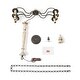 preview thumbnail 4 of 2, The Gray Barn French Country Handmade 6-lights Windy Bracken Chandelier - D25"* H27"