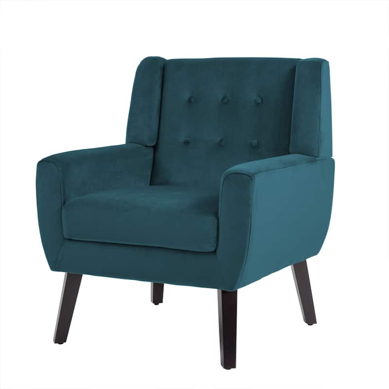 Velvet Accent Chair Living Room Upholstered Armchair