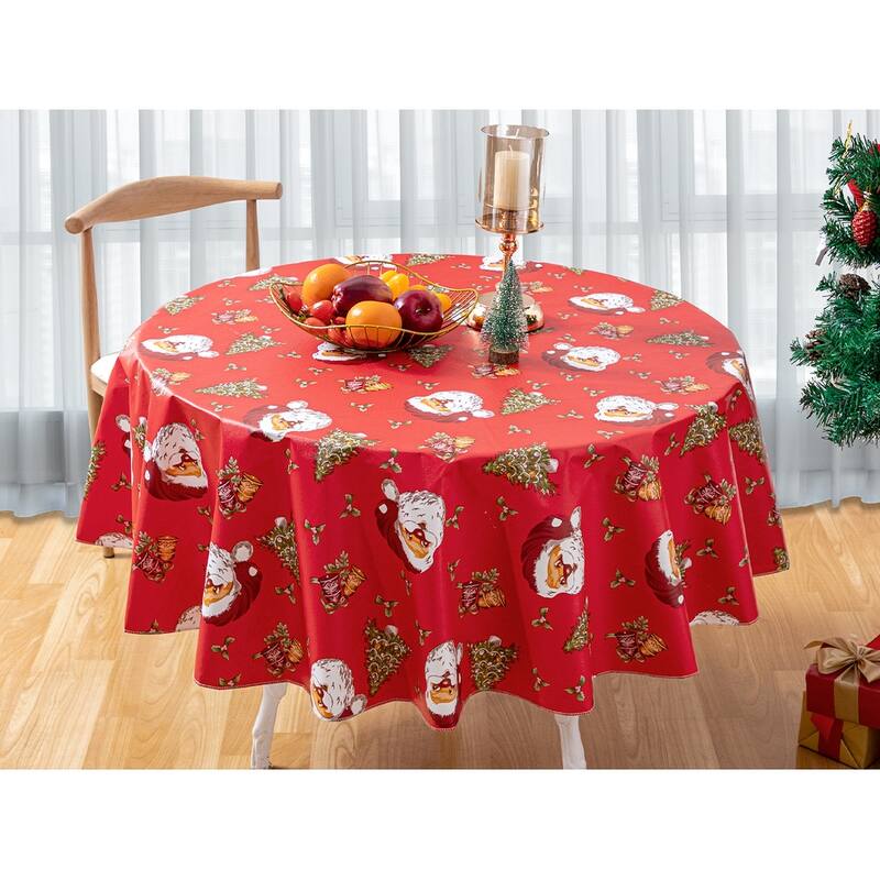 Ray Star Happy Christmas tablecloth Festival