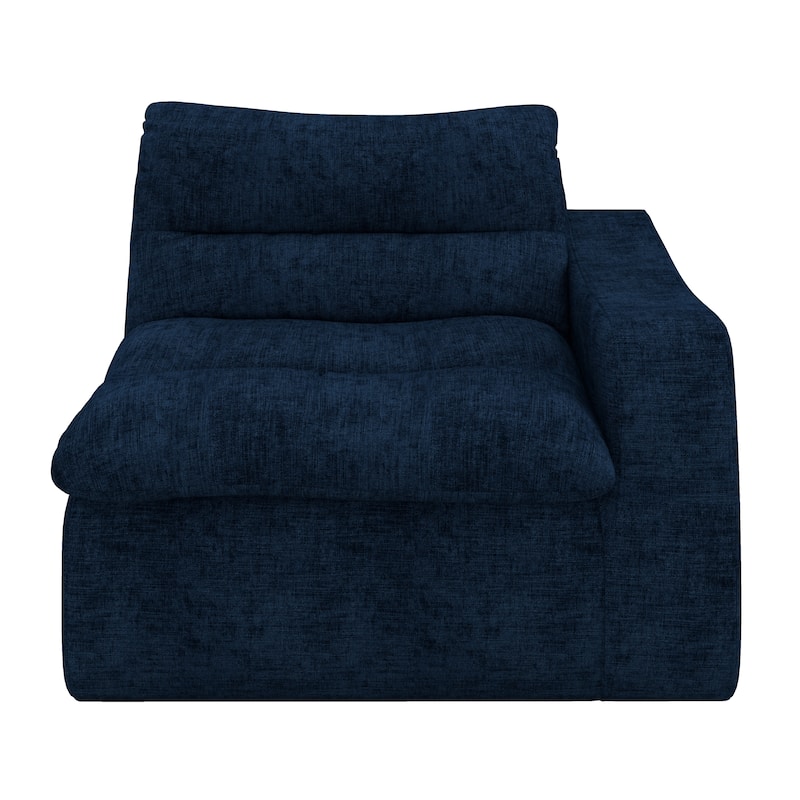 Lazy floor sofa, modern floor lounge chair with right arm, comfortable beanbag sofa, suitable for living room bedroom office