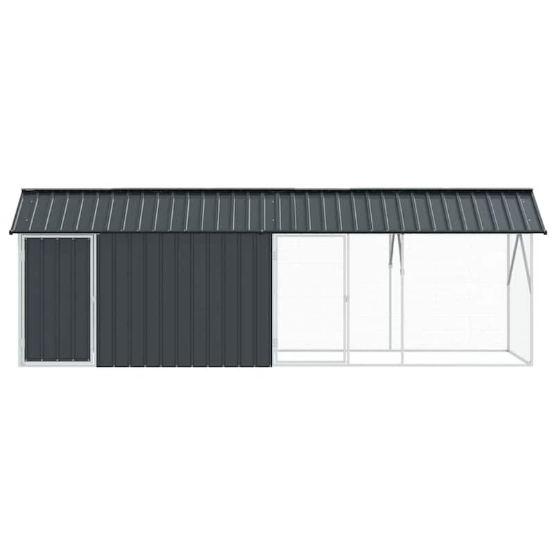 vidaXL Bird Cage Anthracite Galvanized steel