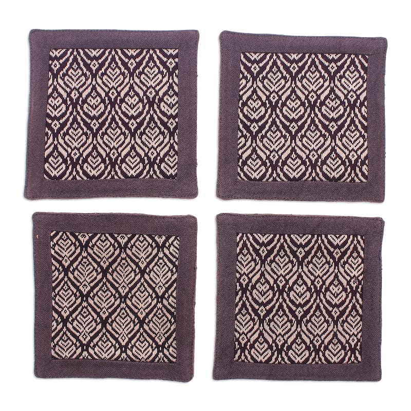 Novica Handmade Chocolate Sensations Cotton Coasters (Set Of 4)