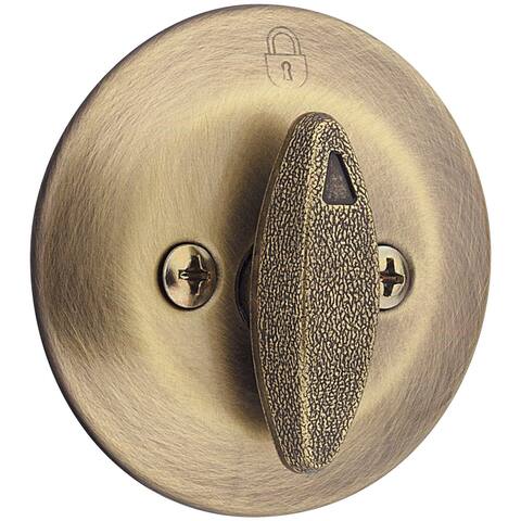 Kwikset One Sided Deadbolt with Back Plate from the 660 Series