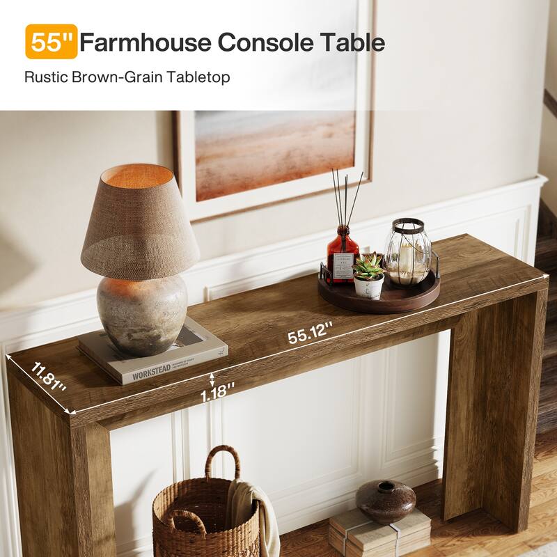 55-Inch Wooden Sofa Table