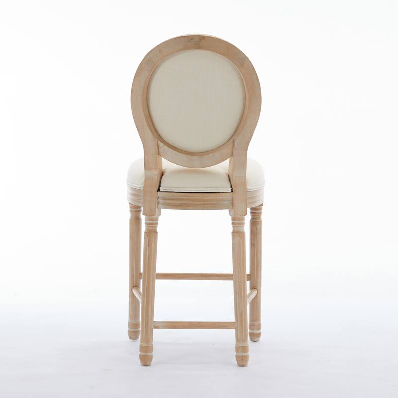 Solid Wood Bar Stools Set Of 2