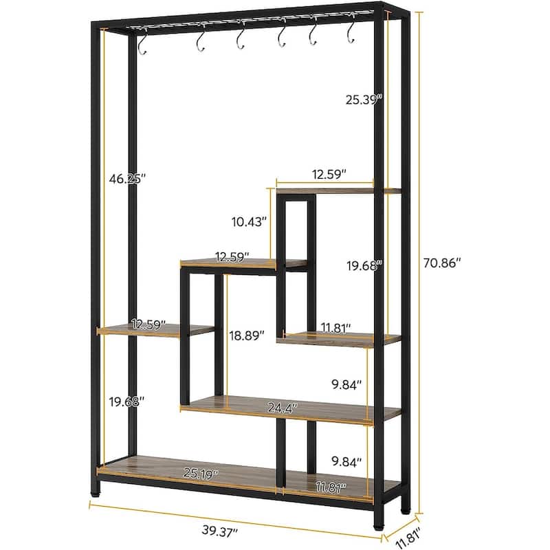 70.9 Inches Tall Large Indoor Plant Stand Metal Plant Shelf