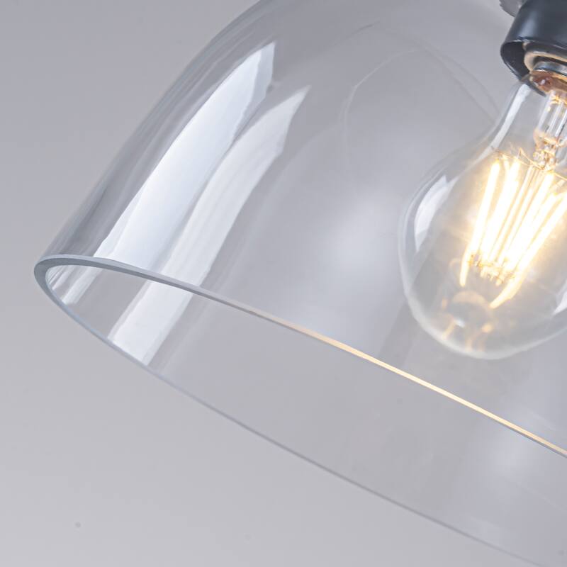 Starsky 1-Light Clear Glass Dome Pendant