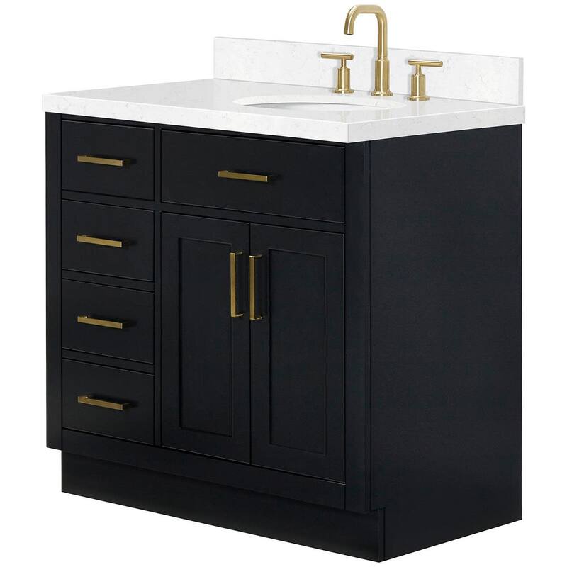 Ariel T036SRCQOVO Hepburn 36" Free Standing Single Oval Basin Vanity