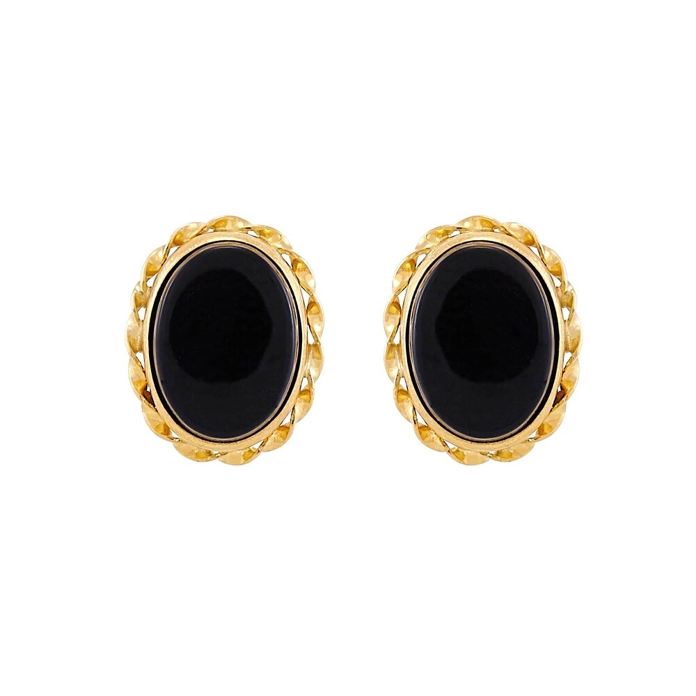 Onyx, 14k Earrings | Find Great Jewelry Deals Shopping at Overstock